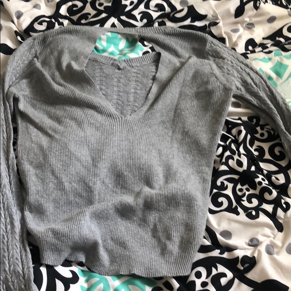 long sleeve cropped shirt - Picture 2 of 3